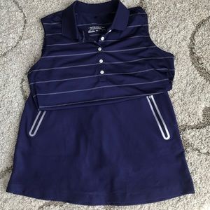 Nike Sleeveless Golf Shirt with Matching Skort